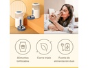 Panasonic CP-JNF01CW, comedero inteligente de mascotas, 2,8L, App de control remoto, blanco