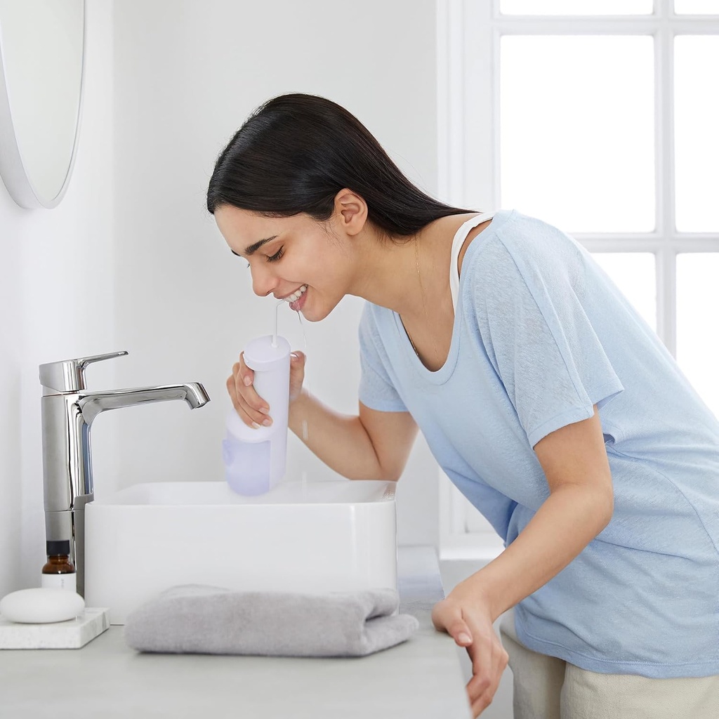 PANASONIC EW-DJ26-V303, Irrigador bucal recargable, 5 niveles, carga inalámbrica, 50 segundos de uso 200ml, morado