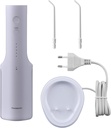 PANASONIC EW-DJ26-V303, Irrigador bucal recargable, 5 niveles, carga inalámbrica, 50 segundos de uso 200ml, morado