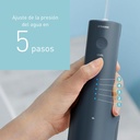 Panasonic EW-DJ66-A303, irrigador bucal recargable ultrasónico, 200ml, 2 boquillas, 5 niveles, azul