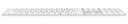 Apple Magic Keyboard con Touch ID y teclado numérico, español - teclas blancas
