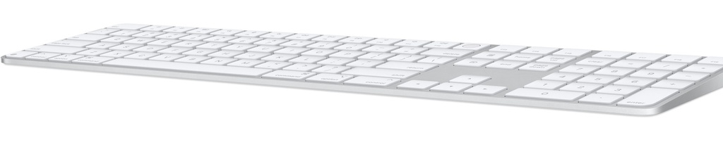 Apple Magic Keyboard con Touch ID y teclado numérico, español - teclas blancas