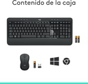 Logitech MK540 Advanced, teclado + ratón inalámbrico, 36 meses batería