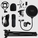 KeepOut XMICPROKIT, kit micrófono gaming, brazo articulado, Jack 3,5mm,