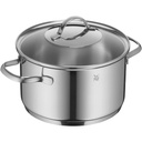 WMF Provence Plus, Juego de ollas 5 piezas, base TransTherm, tapas de cristal, piezas inox