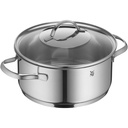 WMF Provence Plus, Juego de ollas 5 piezas, base TransTherm, tapas de cristal, piezas inox