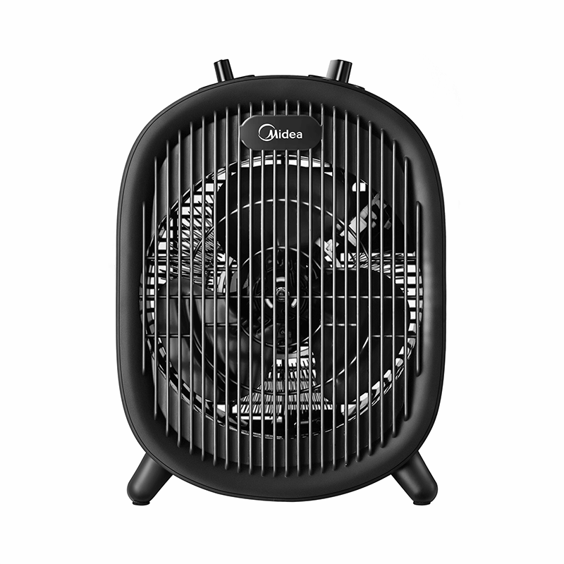 Midea NF20-20AB, calefactor compacto, 2000w, 2 niveles de calor, termostato regulable, color negro