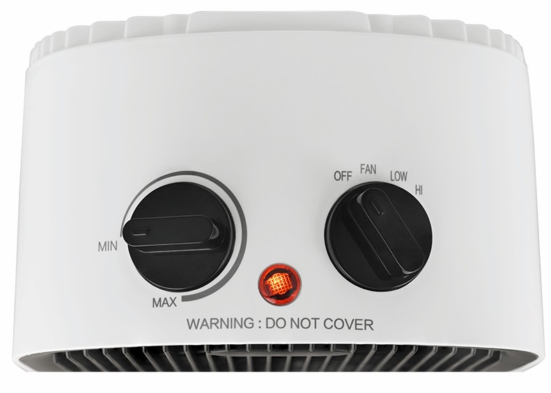 Midea NF20-20AW, calefactor compacto, 2000w, 2 niveles de calor, termostato regulable, color blanco