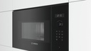 Bosch BFL524MB0, microondas integrable con grill, serie 6, 20l, 800w, negro