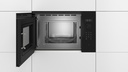Bosch BFL524MB0, microondas integrable con grill, serie 6, 20l, 800w, negro