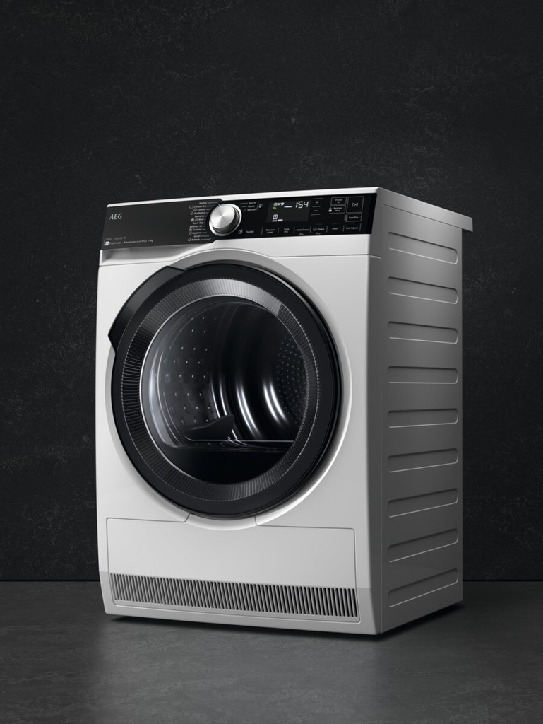 AEG TR959M6OBC, secadora con bomba de calor, serie 9000, AbsoluteCare, 9,0kg, clase A+++