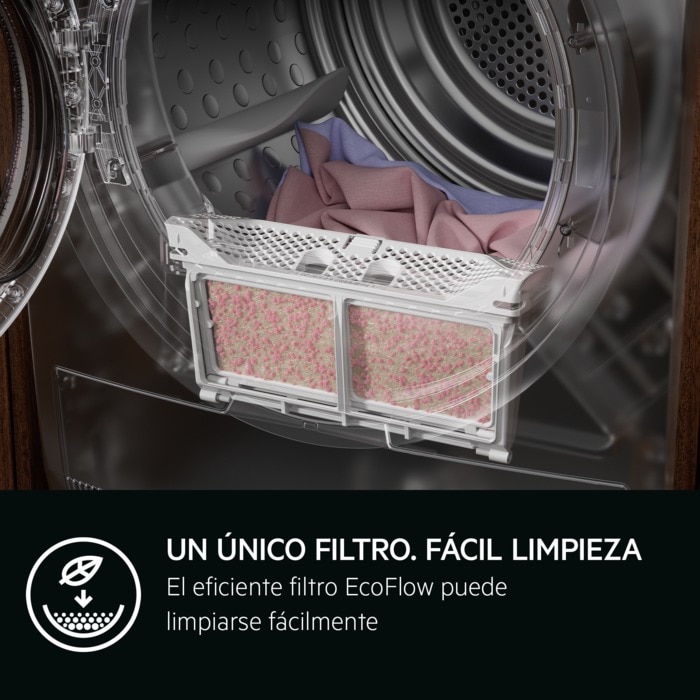 AEG TR959M6OBC, secadora con bomba de calor, serie 9000, AbsoluteCare, 9,0kg, clase A+++