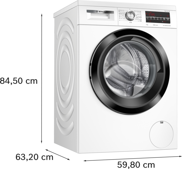Bosch WUU28T68ES, lavadora de carga frontal, serie 6, 9kg, 1400rpm, blanca, clase A