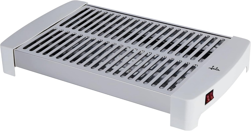 Jata TT5016, tostadora horizontal, 1000w, 35x25cm, 3 niveles de calor, bandeja recogemigas, blanco