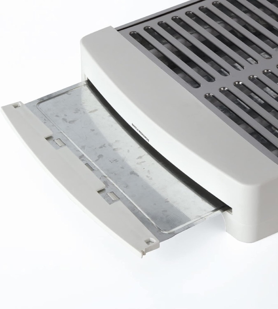 Jata TT5016, tostadora horizontal, 1000w, 35x25cm, 3 niveles de calor, bandeja recogemigas, blanco