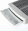 Jata TT5016, tostadora horizontal, 1000w, 35x25cm, 3 niveles de calor, bandeja recogemigas, blanco