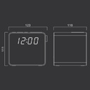 Muse M187CR, radio despertador, alarma dual, FM/MW, negro