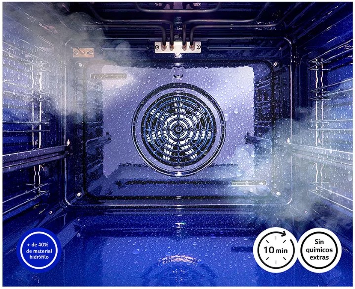 LG WSED7613B, horno pirolítico, Instaview, 76l, 59,2cm, inox, clase A+