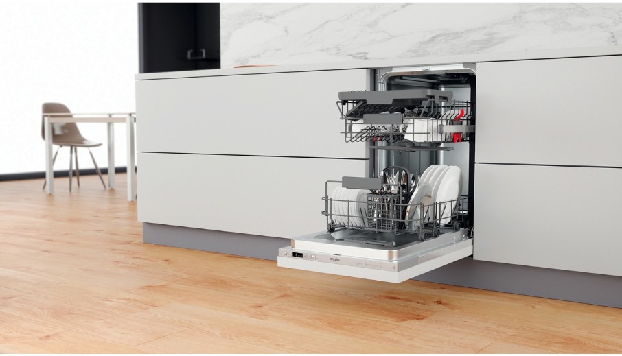 Whirlpool WSIC 3M27 C, lavavajillas integración, 10 servicios, 45cm, clase E