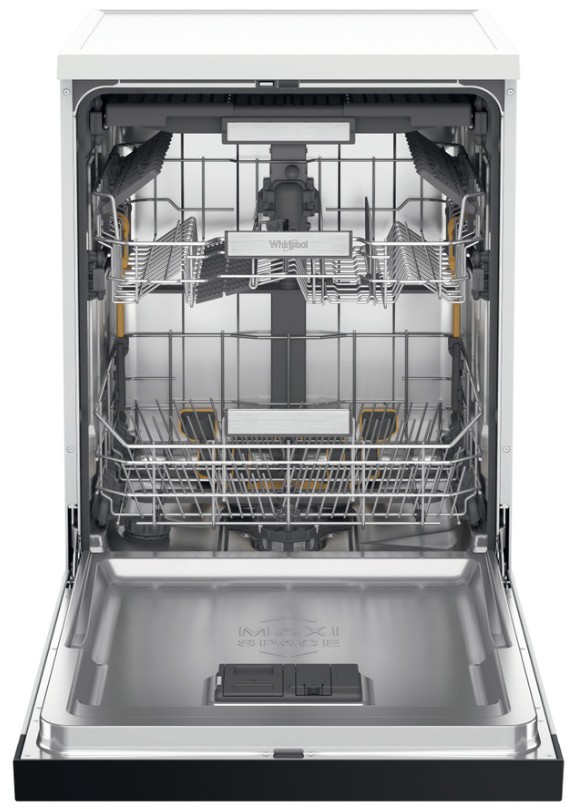 Whirlpool W7F HS41, lavavajillas blanco, 60cm, 15 cubiertos, PowerClean Pro, blanco, clase C