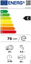 Whirlpool W7F HS41, lavavajillas blanco, 60cm, 15 cubiertos, PowerClean Pro, blanco, clase C