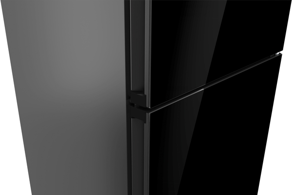 Bosch KGN39LBCF,  Frigorífico combi , 2 puertas, No Frost, 203 x 60 cm, cristal negro, Serie 6