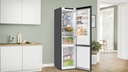 Bosch KGN39LBCF,  Frigorífico combi , 2 puertas, No Frost, 203 x 60 cm, cristal negro, Serie 6