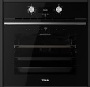 Teka HLB 8510 P BK, horno multifunción, pirolítico, Maestro Pizza, cristal negro, programa 340ºC