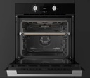 Teka HLB 8510 P BK, horno multifunción, pirolítico, Maestro Pizza, cristal negro, programa 340ºC