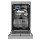Midea MDWEF1034CSS, Lavavajillas de libre instalación, 45cm, control WiFi, inox, clase E