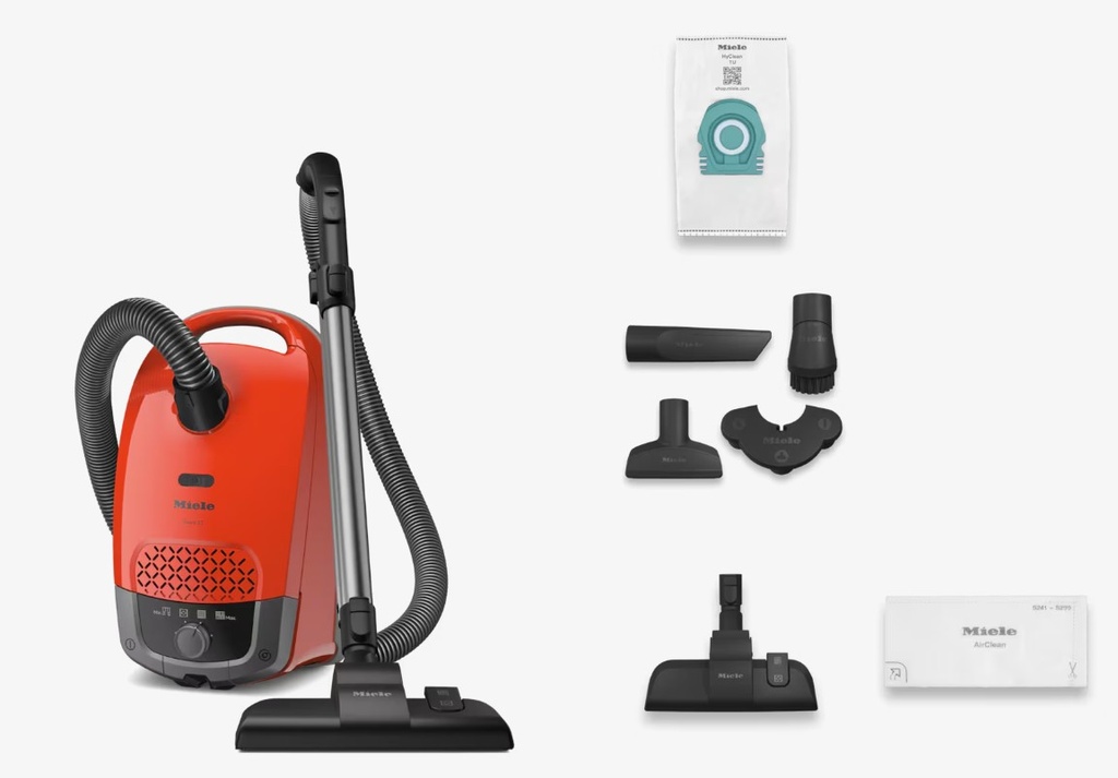 Miele Guard S1, aspirador con bolsa, ComfortFit, ligero y compacto, rojo tierra