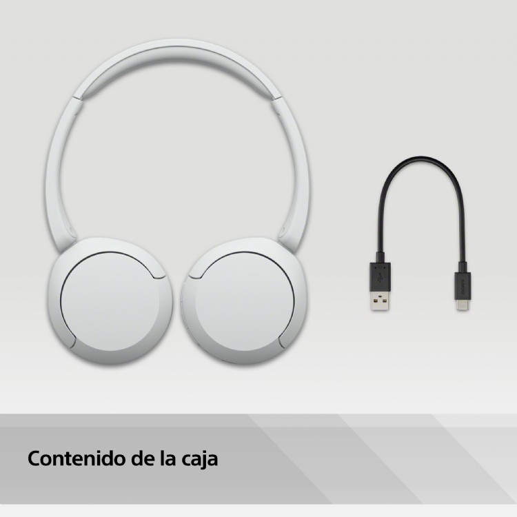 Auriculares Inalámbricos Diadema Sony WH-CH520 - Blanco