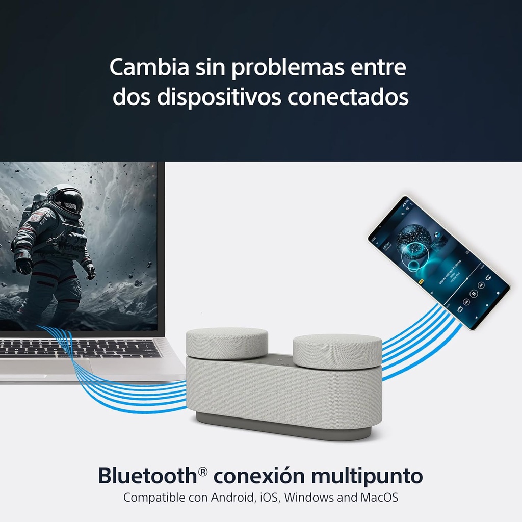 Sony HT-AX7 Sistema de cine portátil, 360 Spatial Sound Mapping 30 Horas bateria