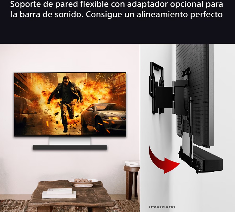 Sony SU-WL900, soporte TV, soporte de pared, distancia de la pared al televisor: 13 mm/26 mm