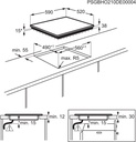 AEG HK623021FB, placa vitrocerámica, 3 fuegos, 60cm, serie 3000