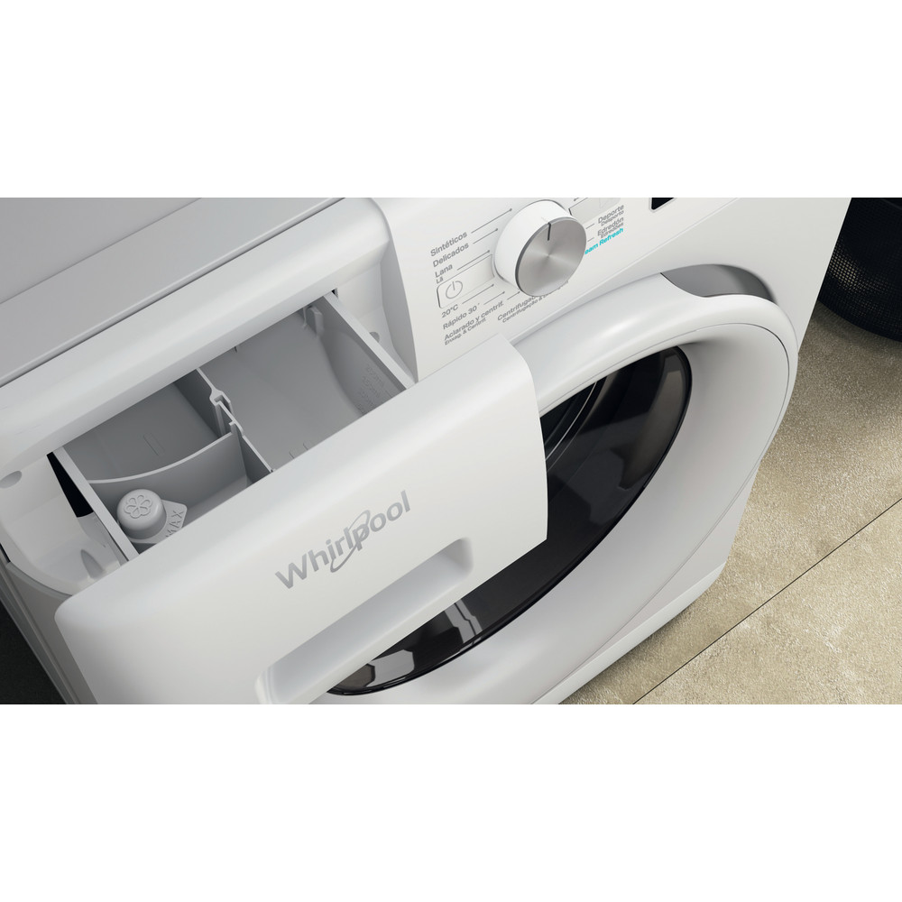 Whirlpool FFB 7259 WV, lavadora de carga frontal, libre instalación, 7kg, 1200rpm, blanco, clase B
