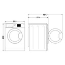 Whirlpool FFB 7259 WV, lavadora de carga frontal, libre instalación, 7kg, 1200rpm, blanco, clase B