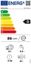 Whirlpool W7F HP33 A, lavavajillas libre instalación, 60cm, NaturalDry, blanco, clase D