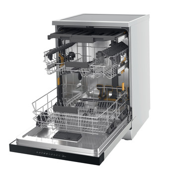 WhirlPool W7F HP33 X, lavavajillas libre instalación, 60cm, NaturalDry, inox, clase D