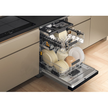 WhirlPool W7F HP33 X, lavavajillas libre instalación, 60cm, NaturalDry, inox, clase D