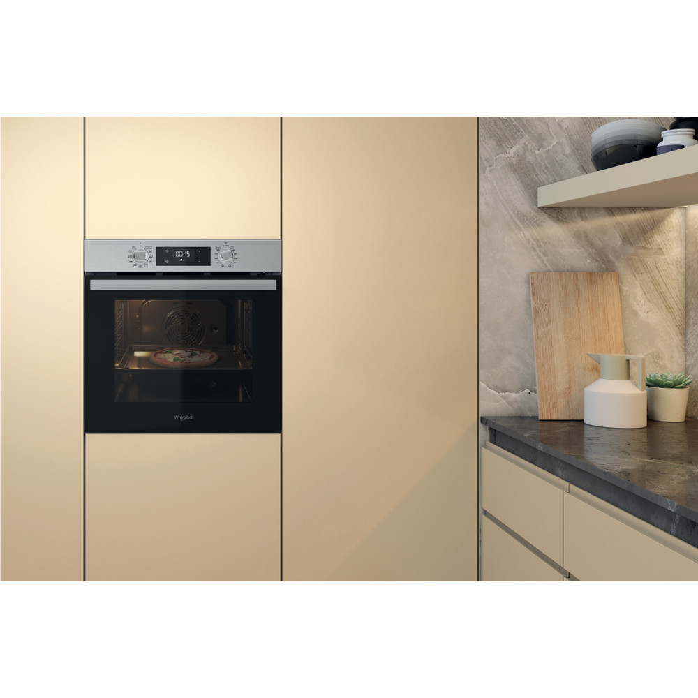 Whirlpool OMR58RR1X, horno pirolítico, 60cm, Cook3, inox, clase A