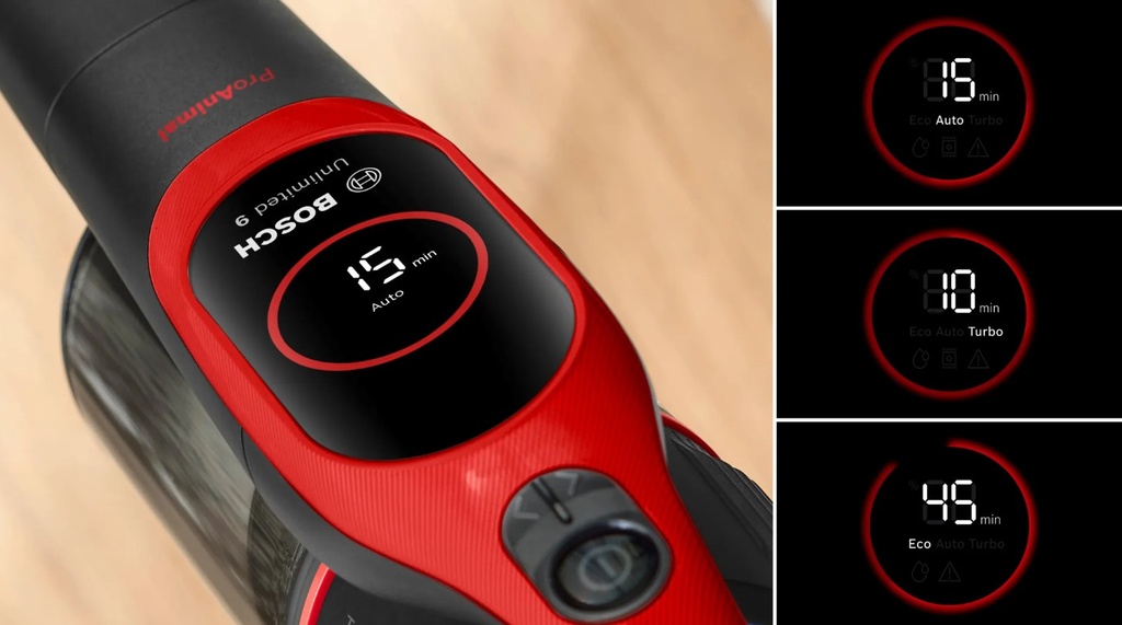 Bosch BBS931PET, aspiradora sin cable, Unlimited 9 ProAnimal, rojo