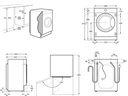 LAVADORA INTEGRACIÓN ELECTROLUX EN7F4722AN 7KG, 1200 RPM, BLANCO, VAPOR FreshScent, CLASE D