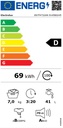 LAVADORA INTEGRACIÓN ELECTROLUX EN7F4722AN 7KG, 1200 RPM, BLANCO, VAPOR FreshScent, CLASE D