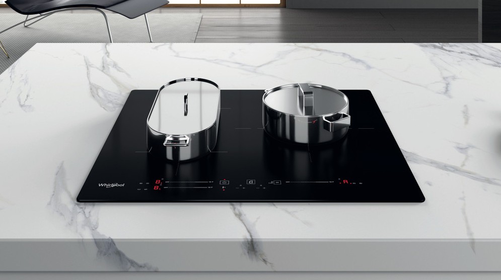 Whirlpool WB S5560 NE, placa de inducción, 60cm, 6th SENSE, 3 zonas, zona grade de 30cm