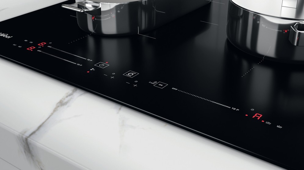 Whirlpool WB S5560 NE, placa de inducción, 60cm, 6th SENSE, 3 zonas, zona grade de 30cm