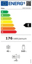 Midea MDRT294FGE0, frigorífico dos puertas, 1,43x55cm, Smart Cooling, Inverter Quattro, blanco, clase F