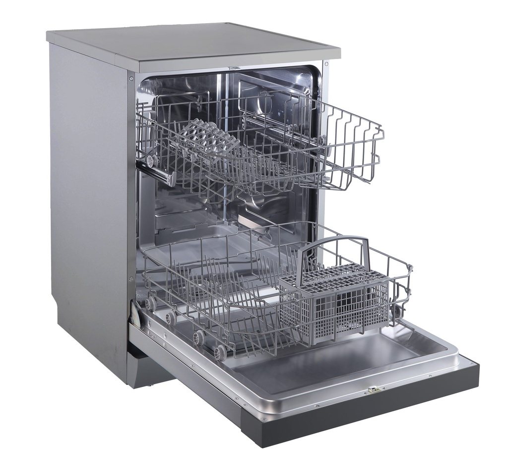 Midea MFD60S090X-ES, lavavajillas libre instalación, Hygiene Care, Filtro Antibacterias, 60cm, gris, clase E