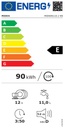 Midea MID60S110.1, Lavavajillas integrable, Filtro Antibacterias, Hygiene Care, 60cm, blanco, clase E
