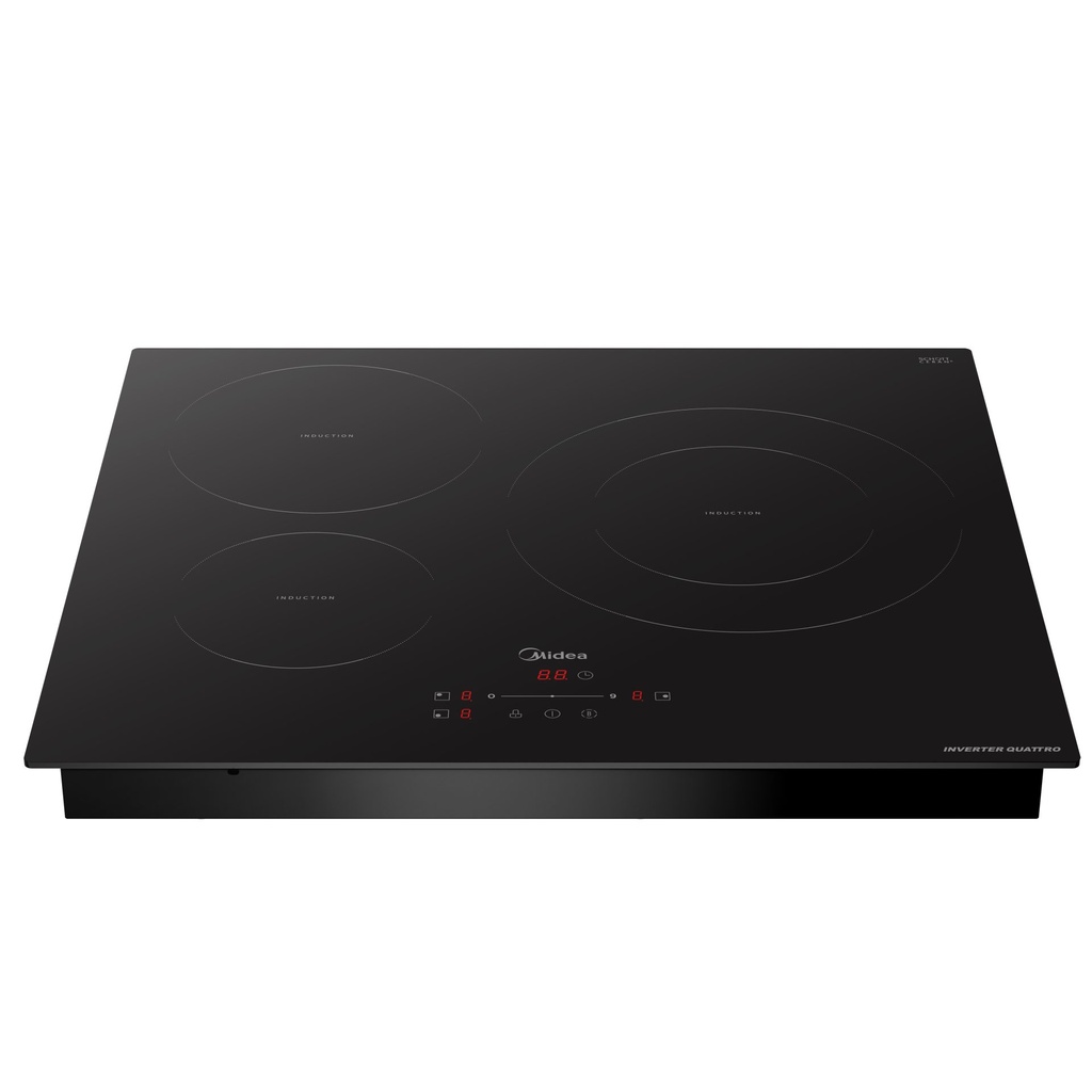 Midea MIH740T278K0, Placa de inducción, 60cm, 3 zonas